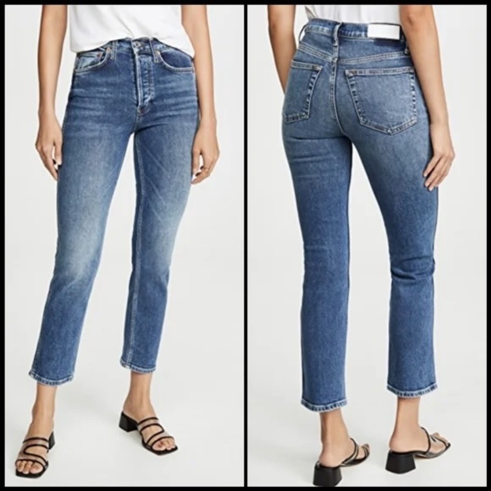Re/Done 50s Cigarette Pant in Retro Stone 30